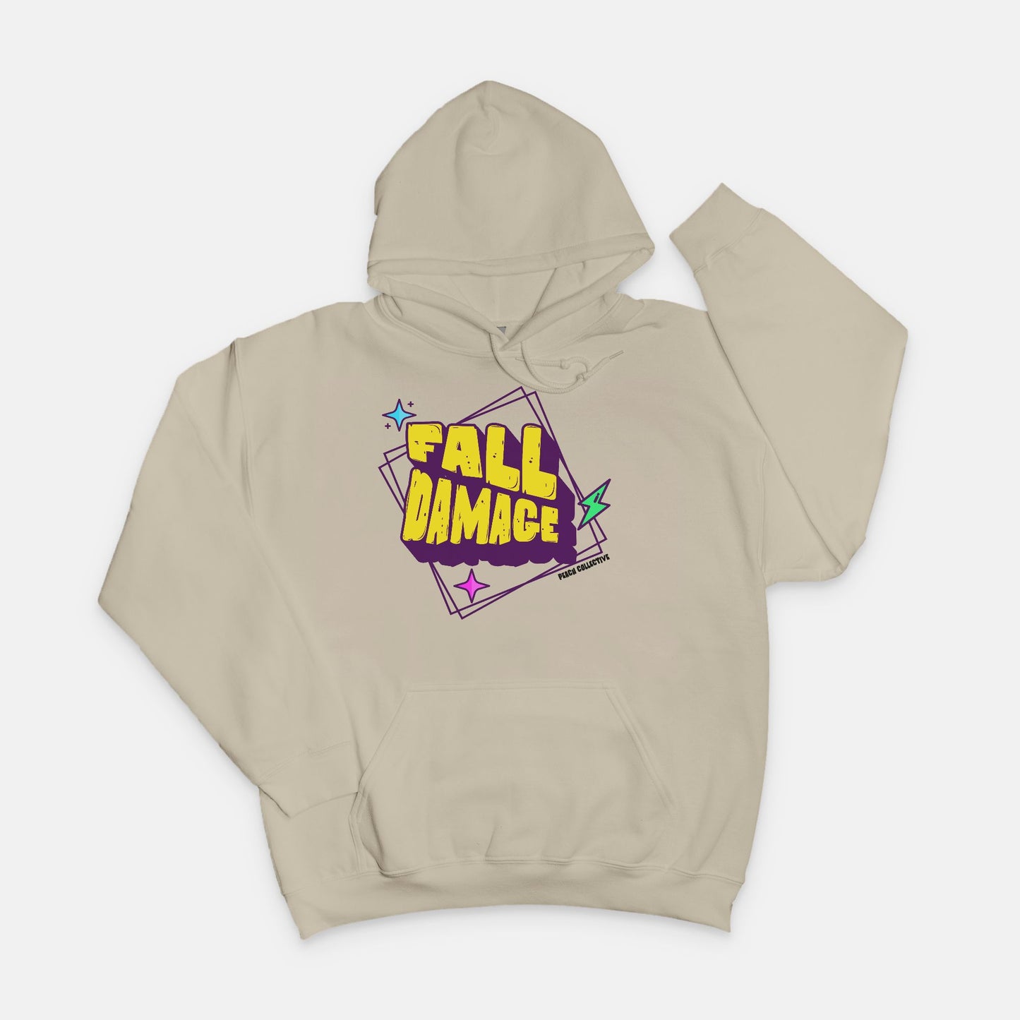 Fall Damage Unisex Hooded Sweatshirt Gildan 18500