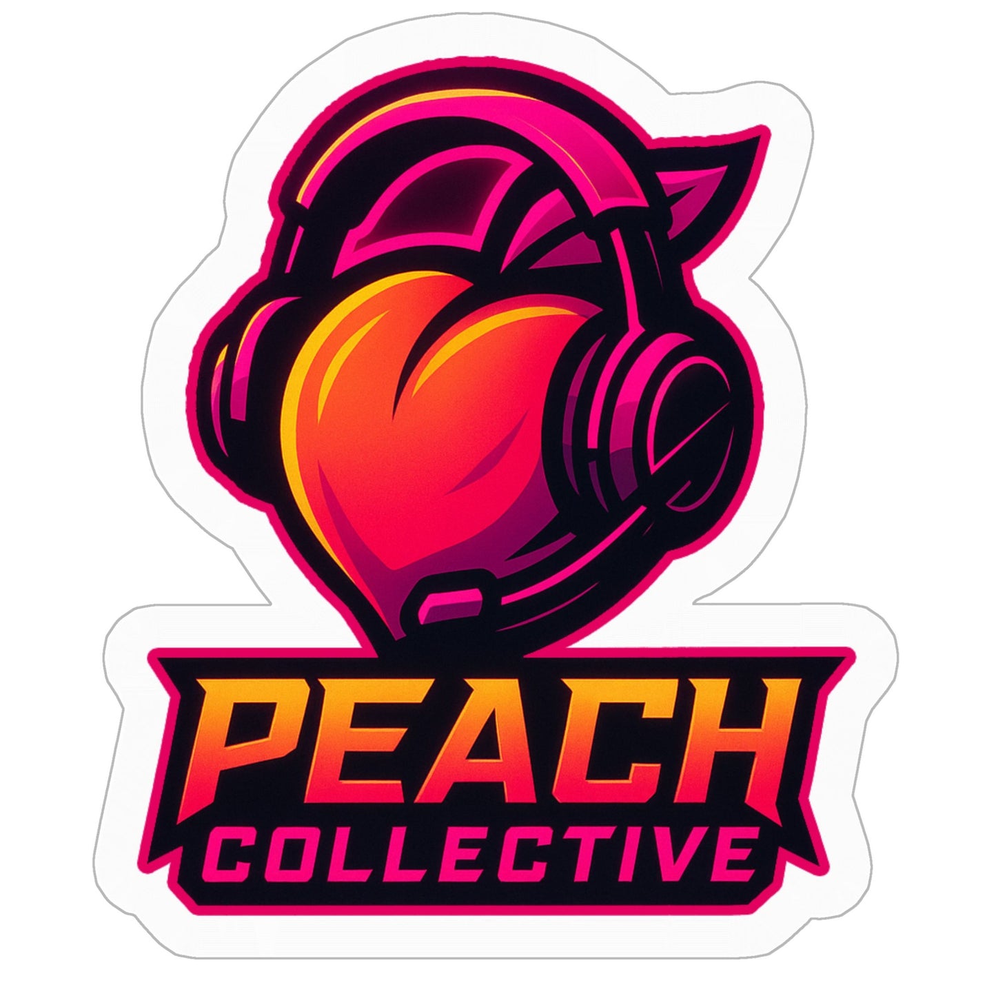 Peach Collective Kiss Cut Stickers - 3" x 3"