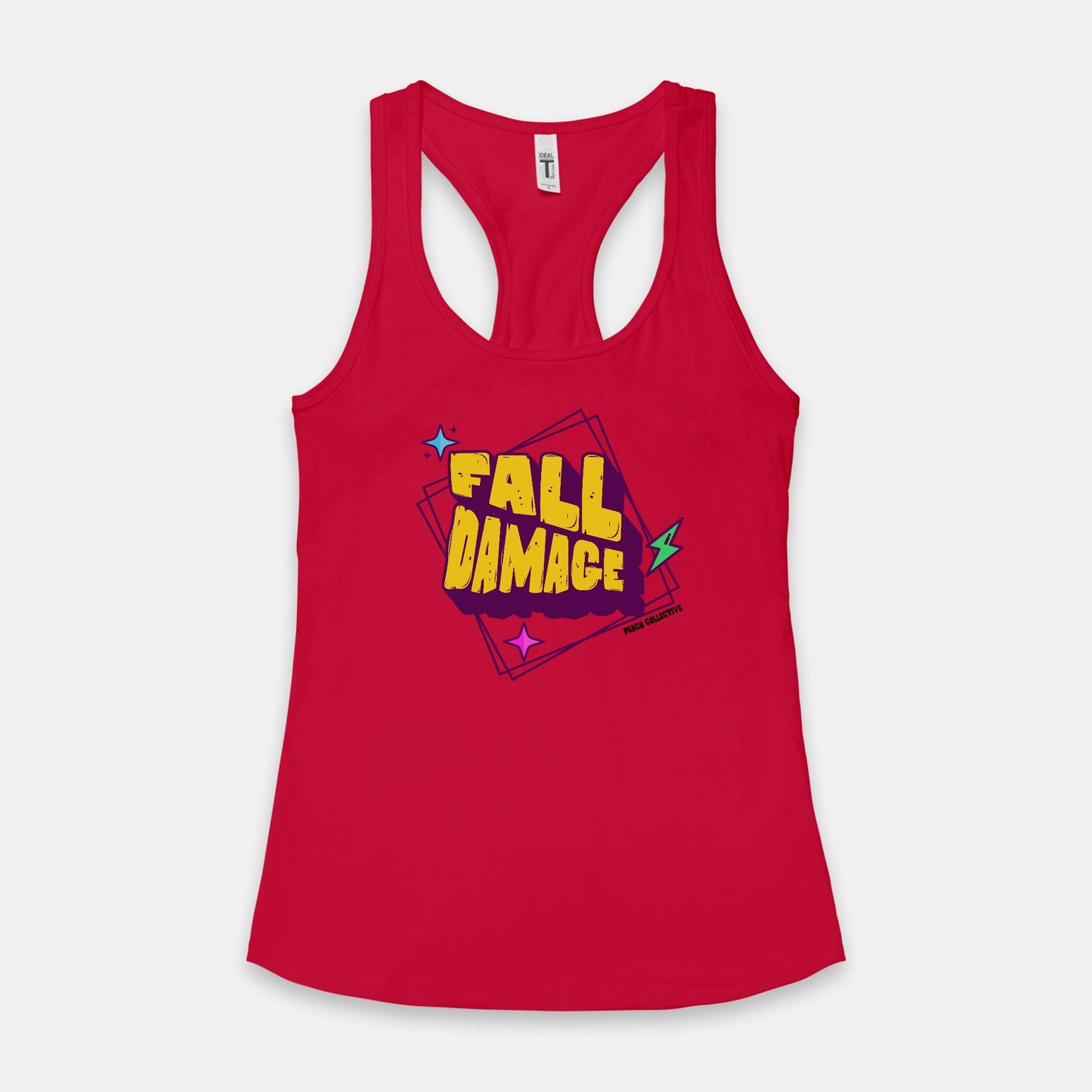 Fall Damage Women's Racerback Tank Next Level 1533