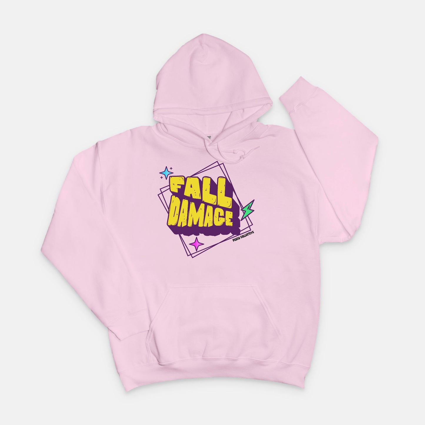 Fall Damage Unisex Hooded Sweatshirt Gildan 18500