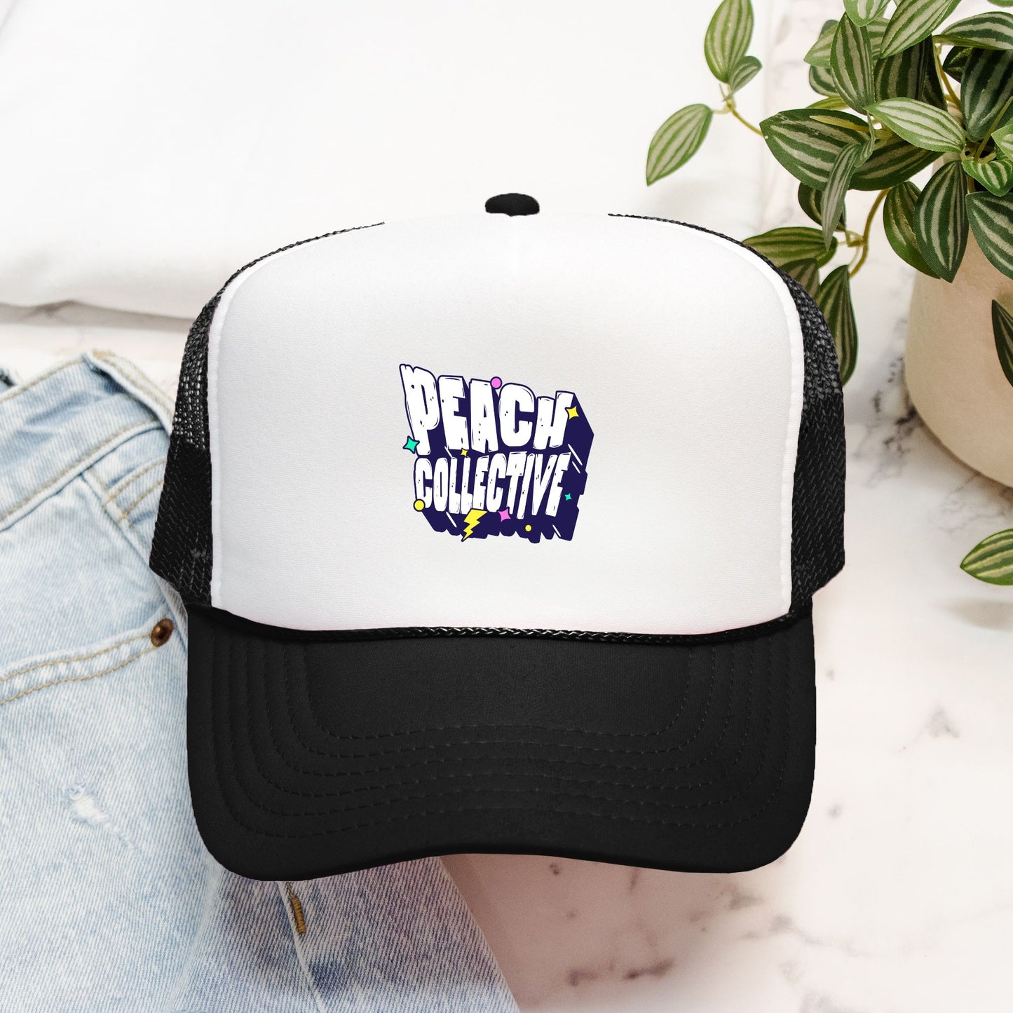 Retro Peach Collective Foam Trucker Hat Otto 39-165