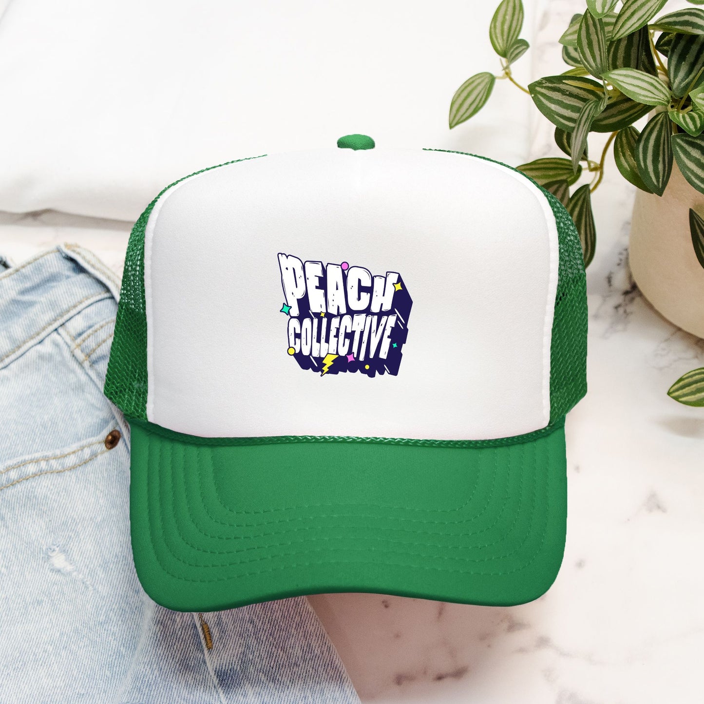 Retro Peach Collective Foam Trucker Hat Otto 39-165