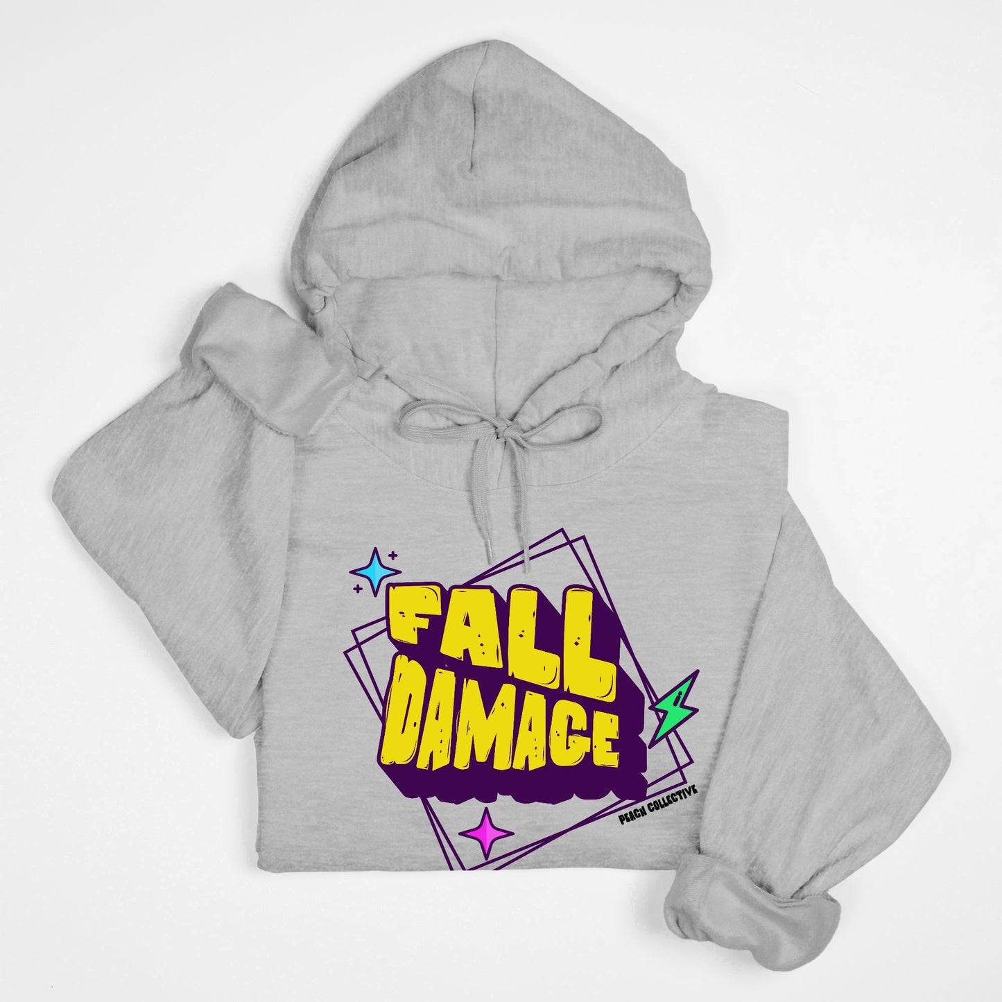 Fall Damage Unisex Hooded Sweatshirt Gildan 18500