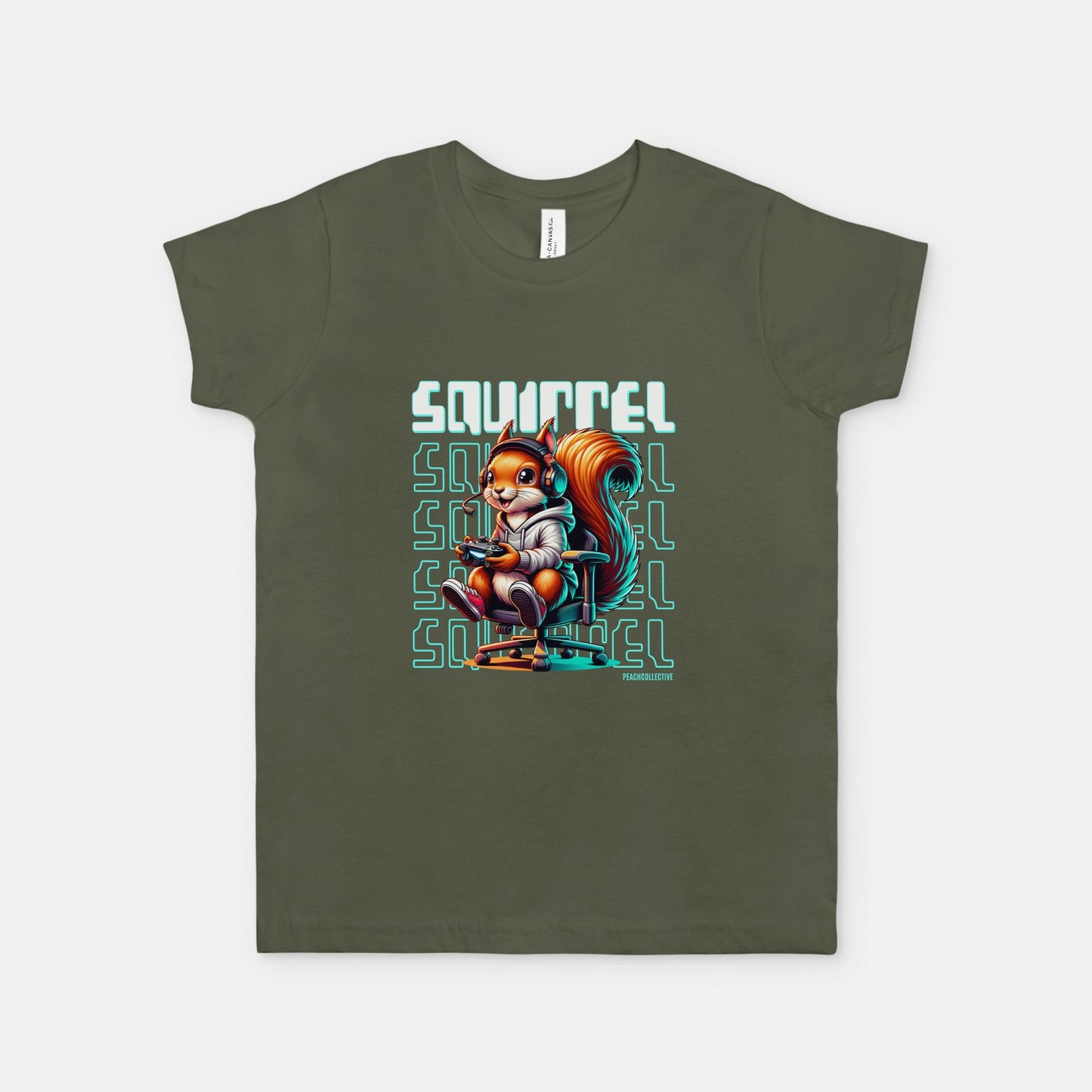 Squirrel Bella Canvas Youth Unisex Jersey Short Sleeve Tee 3001Y