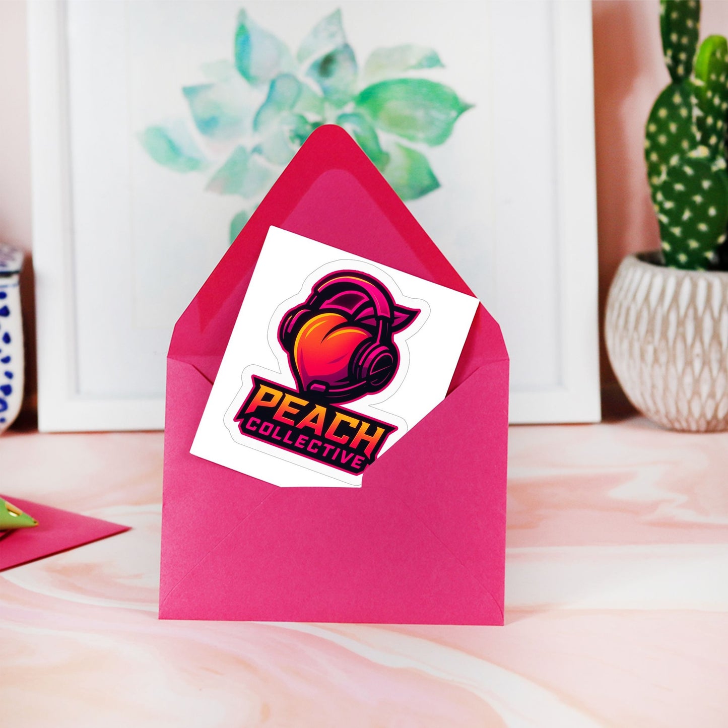 Peach Collective Kiss Cut Stickers - 3" x 3"