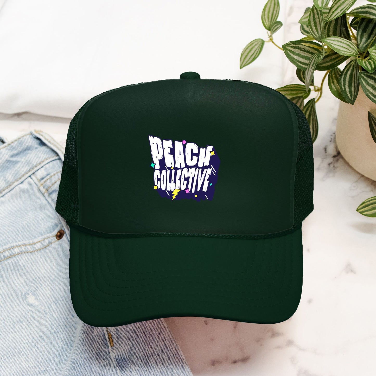 Retro Peach Collective Foam Trucker Hat Otto 39-165