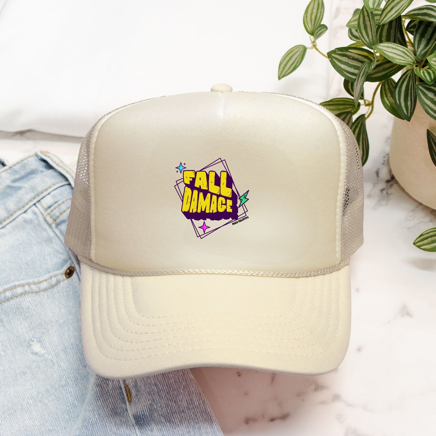 Fall Damage Foam Trucker Hat Otto 39-165
