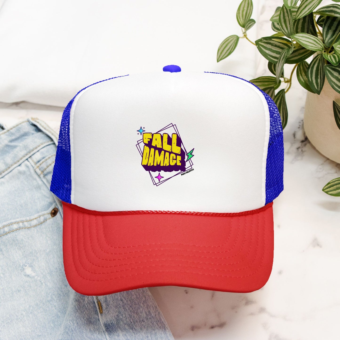 Fall Damage Foam Trucker Hat Otto 39-165