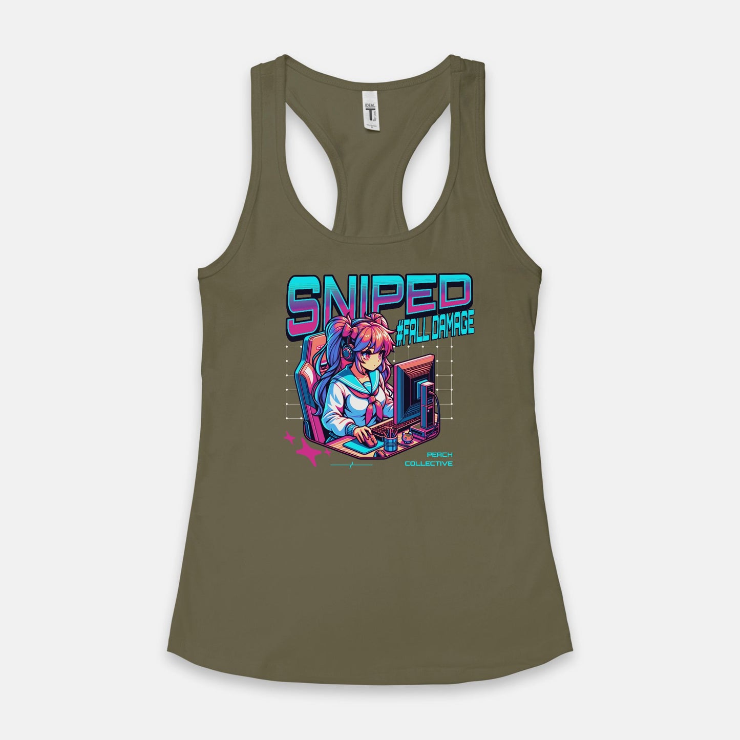 Sniped Women's Racerback Tank Next Level 1533