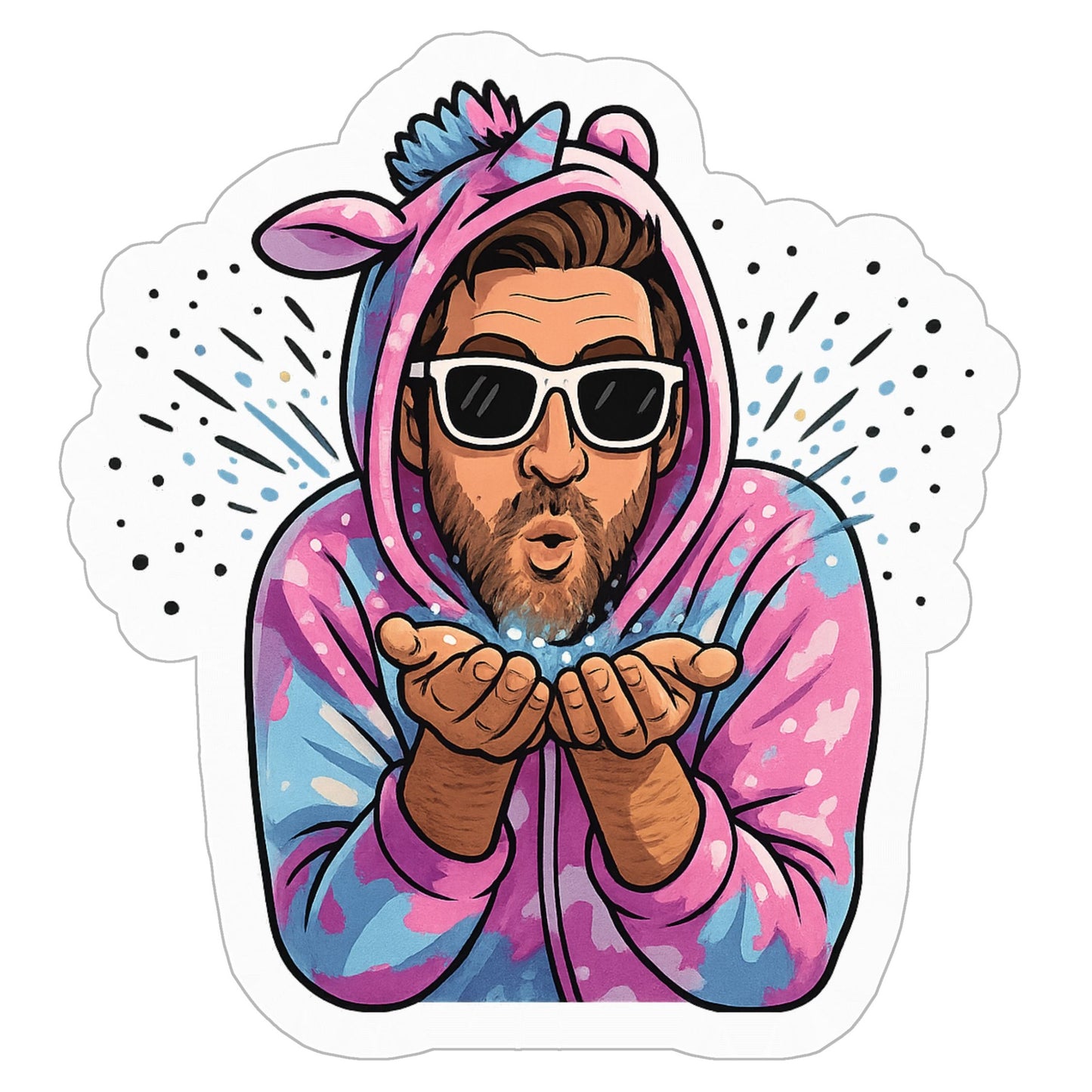 Only Horns Kiss Cut Stickers - 3" x 3"
